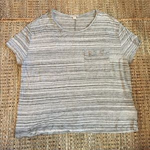 EUC Boxy Cropped Space Dyed Tee